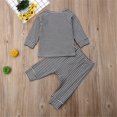 thumbnail image 3 of PENGXIANG Baby Boy or Girl Gender Neutral Striped Top & Pants  2pc Outfit Set, 3 of 4