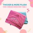 thumbnail image 3 of Toalla de baño para bebés Ultra-Homes Princess Pink 100% algodón, 3 of 7