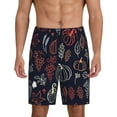 thumbnail image 2 of Daiia Thanksgiving Mens Woven Stretch Pajama Short,Short Pajama Pants-Small, 2 of 9