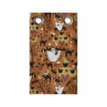 thumbnail image 1 of Halloween Hanging Pocket Organizer, Spooky Cartoon Pattern of Ghost Cats Bats Spiders and Trees, Printed Polyester Storage Bag with Pockets, 9" x 27", Burnt Orange Multicolor, 1 of 2