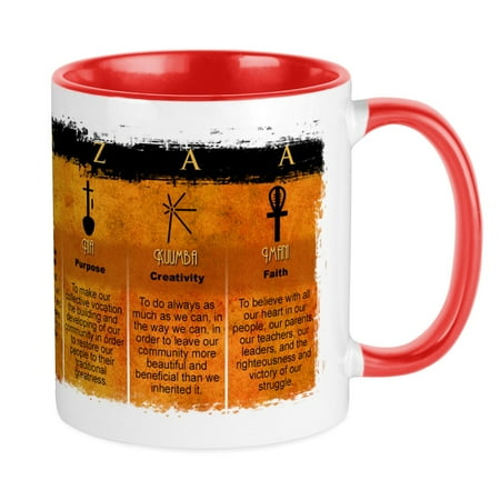 

CafePress - Kwanzaa Principles Mug - Ceramic Coffee Tea Novelty Mug Cup 11 oz