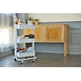 3Tier Metal Craft Storage Cart White