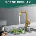 thumbnail image 2 of WOWOW Single-Handle Bar Faucet Deckplate Not Included in Gold, 2 of 8