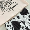 thumbnail image 5 of Baby Girl Short sleeve T-shirt Floral Pants Cow Pattern Summer Clothes Set, 5 of 5