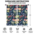 thumbnail image 2 of Blackout Kids Curtains,Pioneer Flower Floral Print Pattern Childrens Insulated Curtains Set Of 2,Bedroom Essentials,Toddler Room Decor 42"x84", 2 of 5