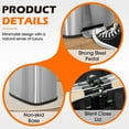 thumbnail image 3 of FDW 8 Gallon Stainless Steel Step Kitchen Trash Can with Lid, Fingerprint-Proof for Indoor(Silver), 3 of 7