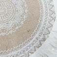 Boho Round Placemat 15 Inch - Farmhouse Woven Jute Fringe Table Mats ...
