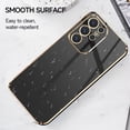 thumbnail image 4 of ZUKKASHAN Case for Samsung Galaxy S25 Ultra 5G Cover,Electroplating Soft Silicone TPU Cover,Flexible Silicone Protective Phone Case with Golden Edging Shockproof Bumper Cover, 4 of 5