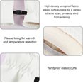 thumbnail image 3 of Guantes de invierno cálidos con forro polar para visualización táctil, antideslizantes, impermeables, resistentes al viento, para clima frío, esquí, conducción térmica, 3 of 3
