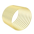 thumbnail image 1 of Unique Bargains 100mm(4') OD Metal Craft Hoops Rings Iron Gold Tone 10 Pack, 1 of 1
