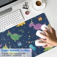 thumbnail image 4 of Long Mouse Pads for Desk,DarkBlue Cartoon Dinosaurs PartyElements Desk Mats on Top Of Desks, Desk Mouse Pad Extra Large with 3mm Non-Slip Base and Stitched Edge for Gaming,Work,Home 31.5"x11.8", 4 of 5