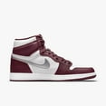 thumbnail image 2 of Men's Jordan 1 Retro High OG "Bordeaux" Bordeaux/Metallic Sil-White (555088 611) - 8.5, 2 of 8
