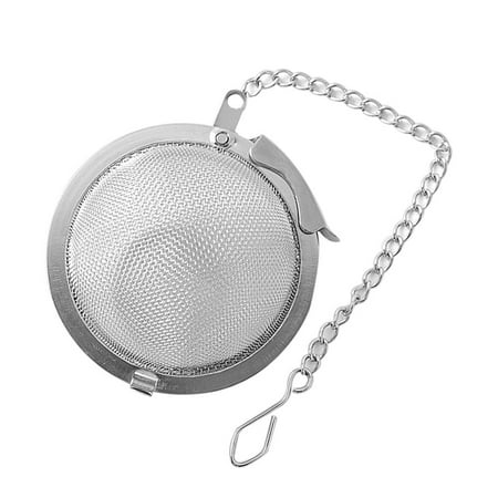 

EDFRWWS Stainless Steel Tea Strainer Mesh Infuser Tea Ball Filter with Chain (B)