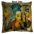 thumbnail image 2 of GCKG African Design Pillowcase, Ancient Egyptian Parchment Artwork Reversible Mermaid Sequin Pillow Case Home Decor Cushion Cover 16x16 inches, 2 of 3