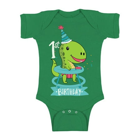 Awkward Styles Jurassic Park Clothes First Birthday Bodysuit Short Sleeve for Newborn Baby Dinosaur Gifts for 1 Year Old Dinosaur Themed Birthday 1st Birthday Outfit for Baby Boys and Baby Girls