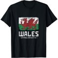 thumbnail image 1 of Camiseta con diseño de dragón galés con bandera de Gales Cymru Am Byth Welshman, 1 of 2