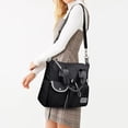 thumbnail image 6 of Women Large Capacity Casual Shoulder Bag Waterproof Multi Pockets Oxford Cloth Cross Body Handbag Tote - Black, Medium, 6 of 6