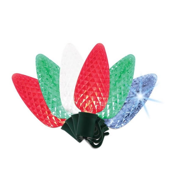 Celebrations Platinum LED C9 Multicolored 25 ct String Christmas Lights 25 ft.