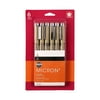 Sakura Pigma Micron Fineliner, Archival Black Ink, 01 Tip Size 6 Pack