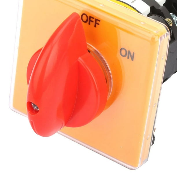 20A 380V Interruptor Leva Giratorio 3 Posiciones Con Caja IP65 – Control Industrial A Prueba De Agua