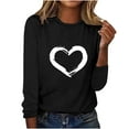 thumbnail image 5 of hotojiny Tops for Women Casual Round Neck Basic Shirt Fashion Long Sleeve Tees Print Trendy Blouse, 5 of 5