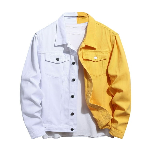 Chaqueta vaquera suelta de talla grande para hombre y mujer de otoño/invierno Pompotops oipoqjl13489