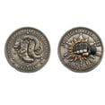 thumbnail image 5 of shyuyusa Vintage Style Commemorative Metal Coin, Embossed Pattern Collectible Medal, Retro Craft Keepsake for Desktop Display, Personal Collection, 5 of 5
