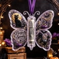 thumbnail image 2 of Halloween Cash Gift Ornament, Acrylic Money Holder with Butterfly with Spooky Night Scene Design for Fall Party Decor, 2 of 7