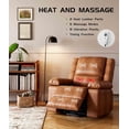 thumbnail image 4 of Bingirl Fauteuil Inclinable Releveur avec Chaleur et Massage - Faux PU, Réglable pour Personnes Âgées et Mobilité Réduite, 4 of 7