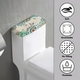 thumbnail image 3 of ZIATUBLE Boho Mandala Flower Toilet Tank Lid Cover Butterfly Toilet Cover Lid Protective Cover 2 Pcs Universal Toilet Tank Covers for Bathroom Standard Toilet Tank Lids Fits Most Toilet Tanks, 3 of 5