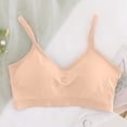 thumbnail image 2 of Sports Bras for Women Lace Back Breathable Support Push Up Bra Push Up Bra Beige L, 2 of 5