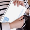 thumbnail image 6 of A5 Pp Soft Silicone Coil Notebook, 60 Sheets Smooth Writing Journal, 180° Flat Lay Spiral Pad for Schol and Office, Waterproof Flexible Cover Notebook (Sky Blue), 6 of 6