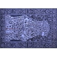 thumbnail image 1 of Ahgly Company Machine Washable Indoor Rectangle Persian Blue Traditional Area Rugs, 8' x 10', 1 of 4