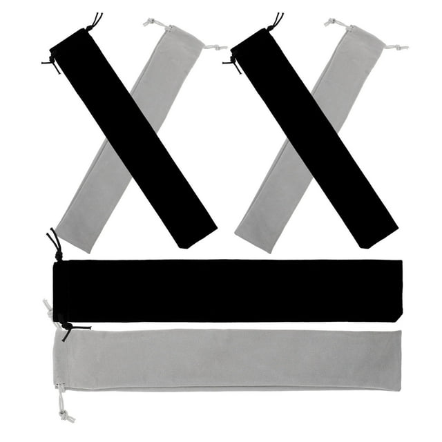 Minkissy 6 Pcs Pochette pour Flûte, Étui pour Enregistreur Gris pour Transport et Performance