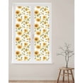 thumbnail image 2 of Window Privacy Film Summer Sunflowers Stained Glass Window Film Decorative Sun Block Window Cover Pastoral Farm Floral Watercolor Window Clings Static Adhesive Sticker for Bathroom 23.6"x78.7", 2 of 6