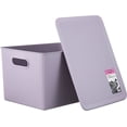 thumbnail image 7 of Superio 22L Large Lilac Ribbed Storage Bin with Lid, Plastic Storage Bin, 7 of 7