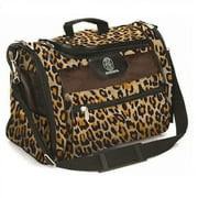 Quaker Pet Group T56230 Sherpa Pet - Cat Tote - Leopard Print