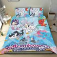 thumbnail image 1 of Mermicorno Starfall Conjunto de sábanas temático, trío de piezas, cómodo y amigable con la piel, diseño único, regalo de decoración para el hogar para familiares, amigos y fans,173cm *218cm, 1 of 6