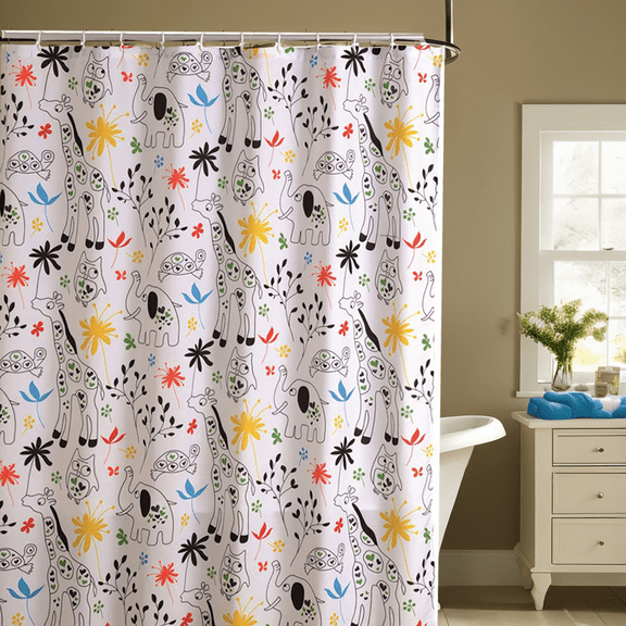 Allure Zoological Shower Curtain