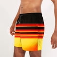 thumbnail image 6 of Ceisia Men's Printed Basic Drawstring Beach Shorts 4-Way Stretch Elastic Waist Casual Summer Pants Multicolor Gifts for Father 3X, 6 of 7