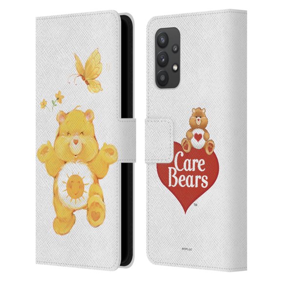 Head Case Designs Officially Licensed Care Bears Classic Funshine Leather Book Wallet Case Cover Compatible with Samsung Galaxy A32 5G / M32 5G (2021)