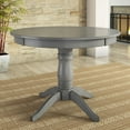 thumbnail image 2 of Lexington 42" Round Wood Pedestal Base Dining Table, Antique Grey, 2 of 7