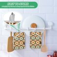thumbnail image 4 of Yayeee Pot Holders Kitchen Heat Resistant with Pockets 7"x9.8" Cotton Oven Cooking Hot Pads, Retro Blossom Flower, 4 of 7