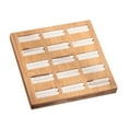 thumbnail image 6 of Yesbay Ring Storage Holder Sturdy Construction Square Shape Burr Free Decorative Wood 15 Slots Ring Display Showcase Organizer Tray Home Supplies, 6 of 8