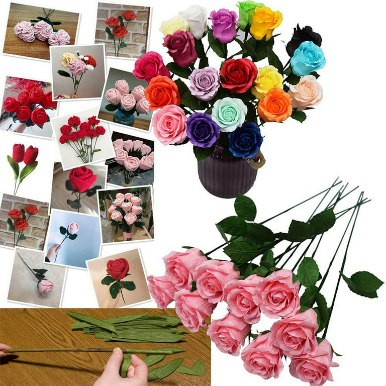 Pitimilarver DIY Floral Wire Stems Gauge Bouquet Accessories  Arrangement(Green) : : Home & Kitchen
