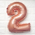 thumbnail image 5 of Efavormart Rose Gold 16" tall Alphabet Letters / Number Foil Balloons Party Wedding Decorations Graduation New Year Party- 6, 5 of 8