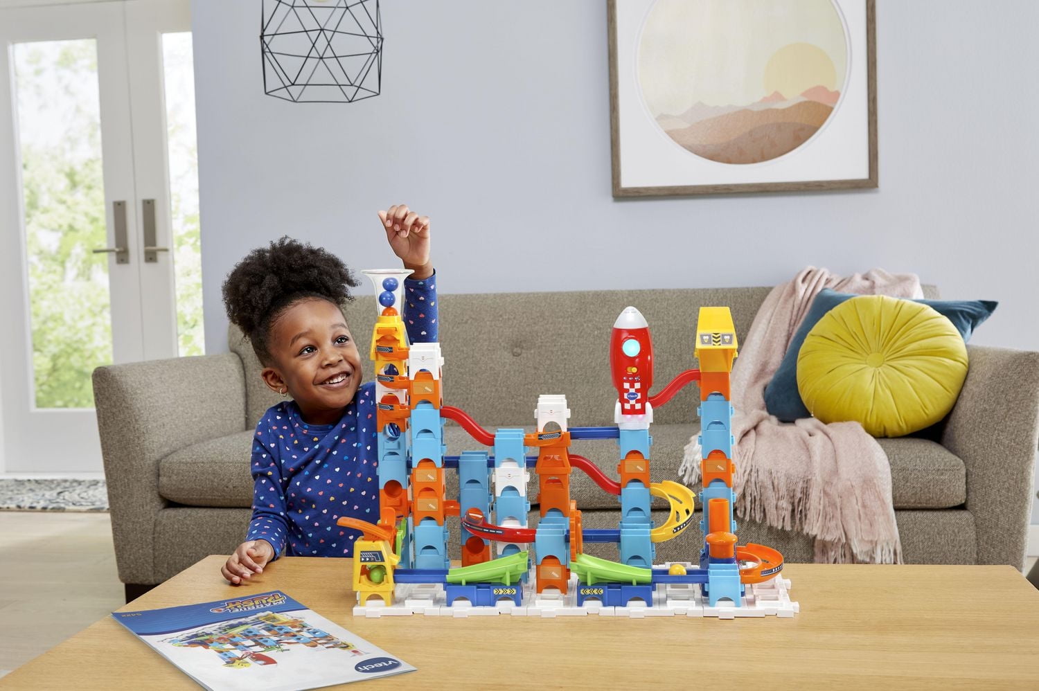 VTech Marble Rush Launchpad Set - Circuit de billes à construire- Version bilingue 4+ Ans