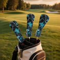 thumbnail image 5 of Yuyamidu Blue Butterfly Golf Club Head Covers for Women Camo Hunting Golf Accessories PU Leather for Woods and Driver Fairway Hybrids, 5 of 7