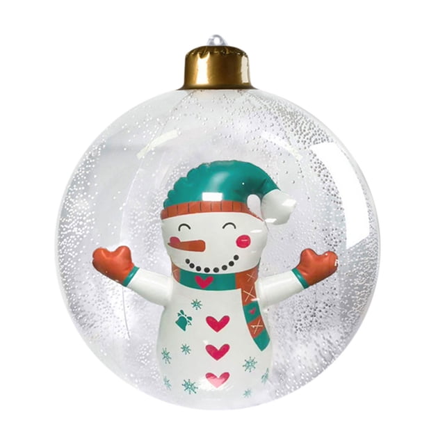 XWSHYW Decoraciones para El Hogar Bolas Navideñas Inflables de Pvc 60 Cm para Decoración de Fiestas, Decoración de Patios