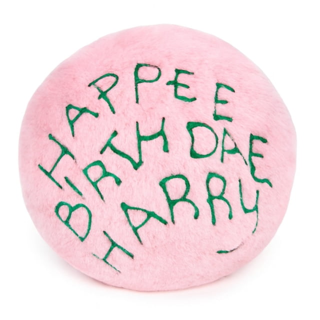 Cojín Pastel Feliz Cumpleaños Harry 40 cm Rosa, Cojín Decorativo y Regalo